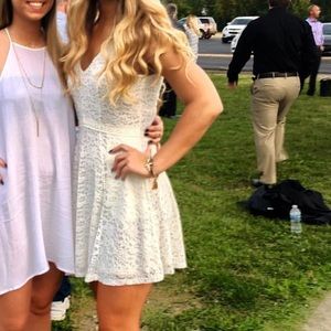 Francesca’s lace white dress